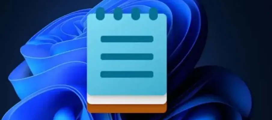 Screenshot of Windows 11 Notepad showing the new AI Write and Rewrite menu options with Markdown formatting and nested lists.