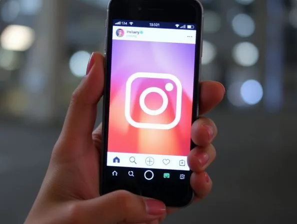  Parent receiving Instagram safety alert on phone after teen searches self-harm terms, with mental health resources on screen.