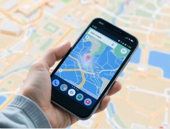  Google Maps Gemini AI interface showing Ask Maps conversational search and Immersive 3D Navigation with building renders.