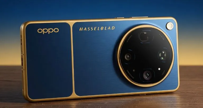 Oppo Find X9 Ultra capturing Earth from 100,000 feet via high-altitude balloon, showcasing its 200MP Hasselblad camera system.